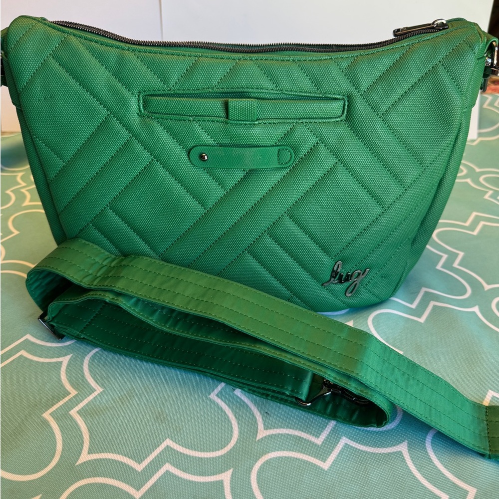 Lug Emerald Quilted Crossbody Bag